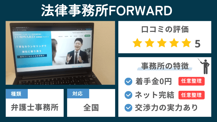 法律事務所FORWARDの事務所の特徴説明図