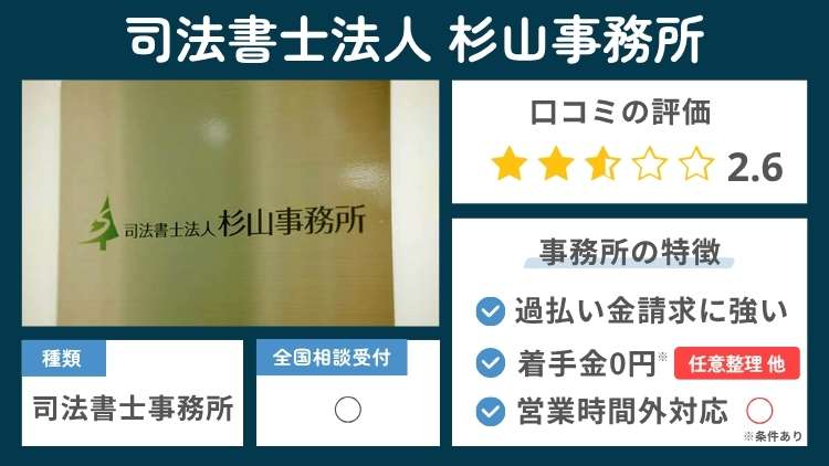 司法書士法人 杉山事務所の事務所の特徴説明図