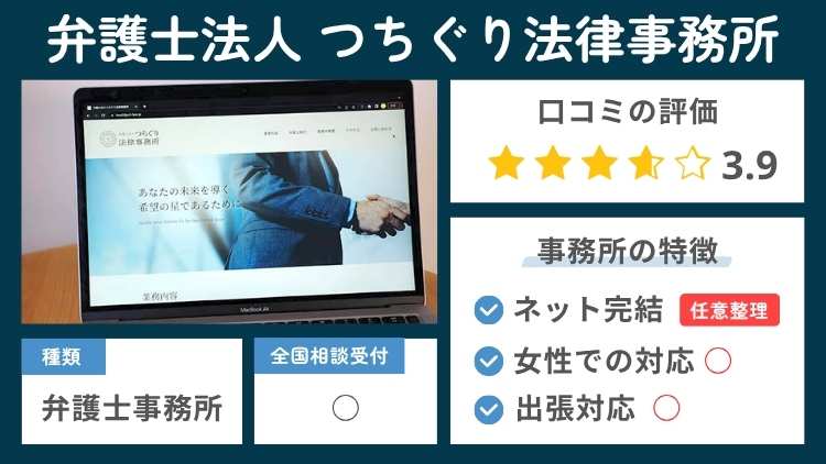 つちぐり法律事務所の事務所の特徴説明図